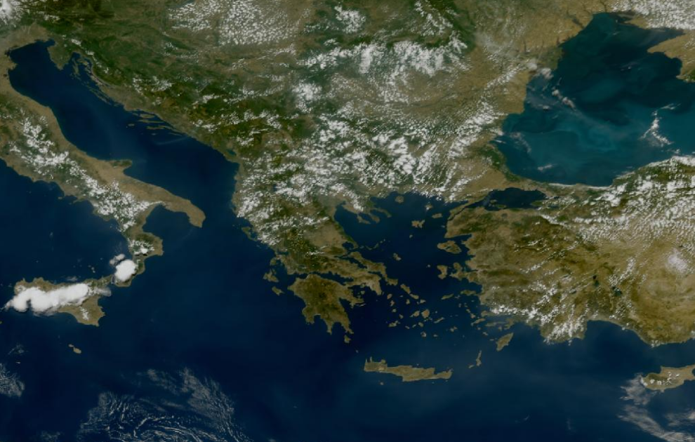 Τελευταία δορυφορική εικόνα νεφοκάλυψης