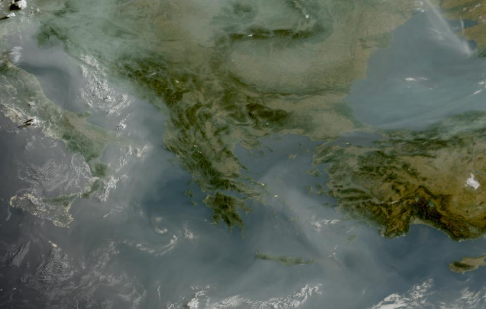 Τελευταία δορυφορική εικόνα νεφοκάλυψης