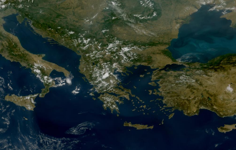 Τελευταία δορυφορική εικόνα νεφοκάλυψης