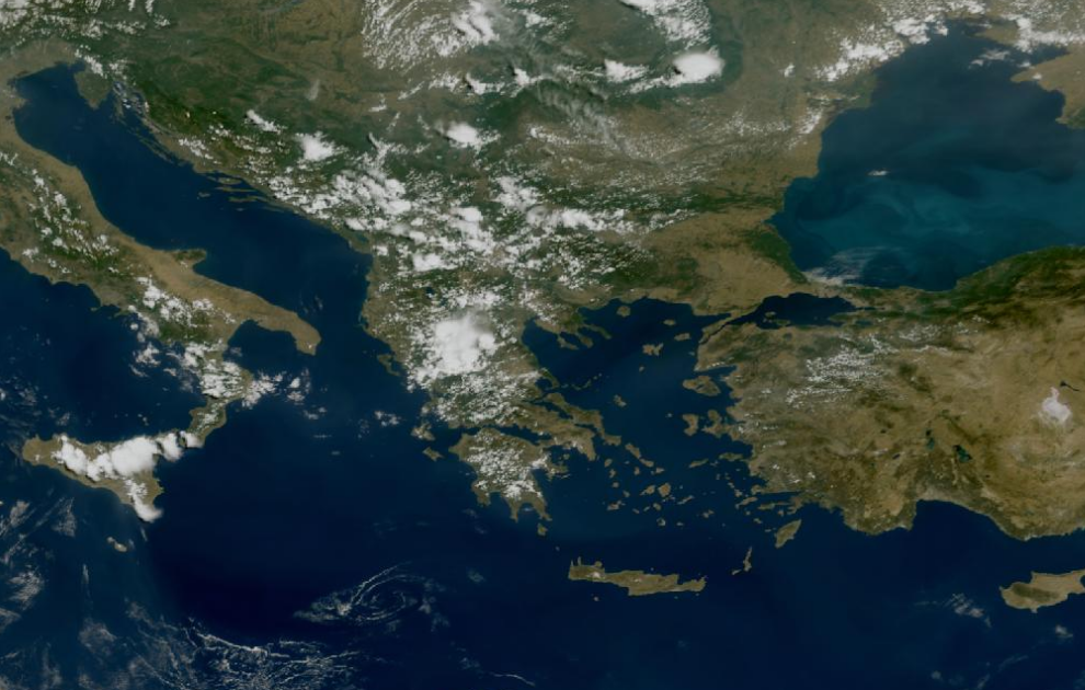 Τελευταία δορυφορική εικόνα νεφοκάλυψης