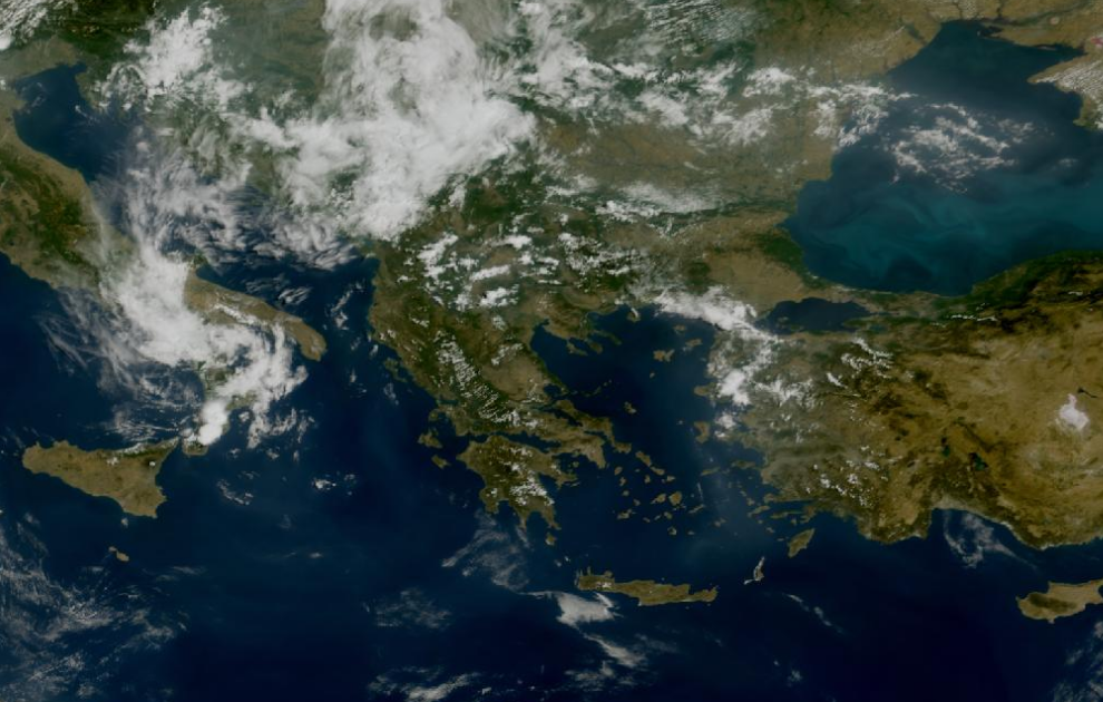 Τελευταία δορυφορική εικόνα νεφοκάλυψης