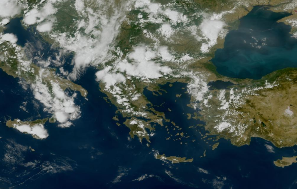 Τελευταία δορυφορική εικόνα νεφοκάλυψης