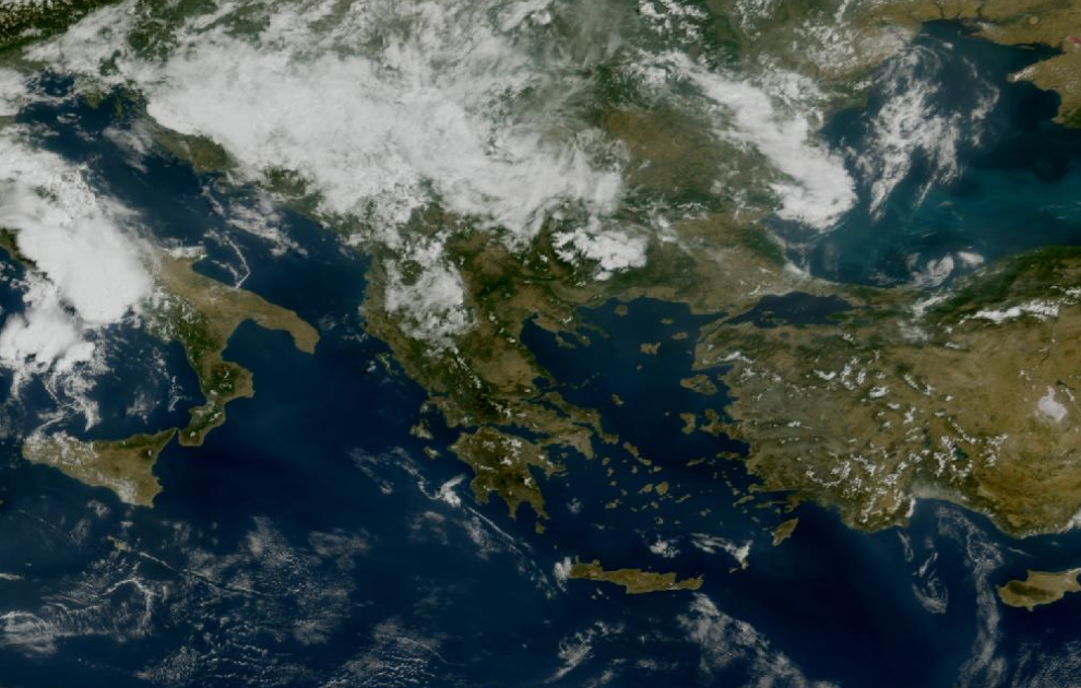 Τελευταία δορυφορική εικόνα νεφοκάλυψης