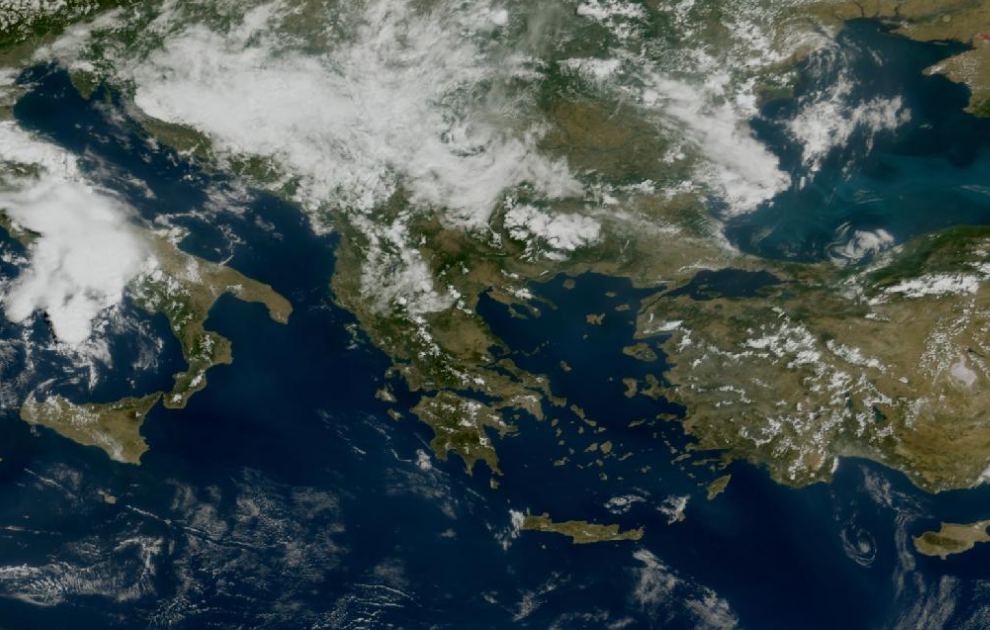 Τελευταία δορυφορική εικόνα νεφοκάλυψης