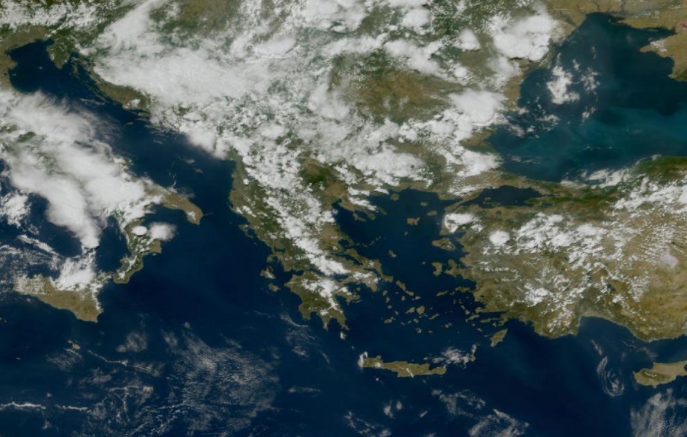 Τελευταία δορυφορική εικόνα νεφοκάλυψης