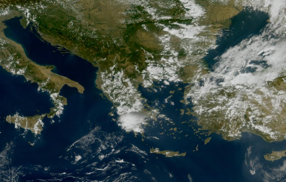 Τελευταία δορυφορική εικόνα νεφοκάλυψης