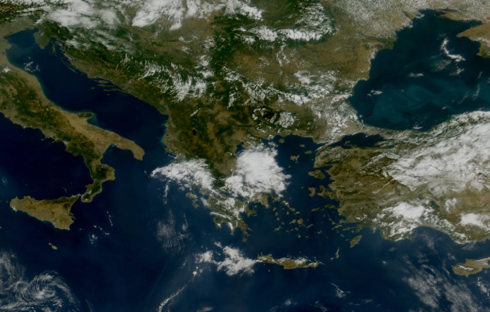 Τελευταία δορυφορική εικόνα νεφοκάλυψης