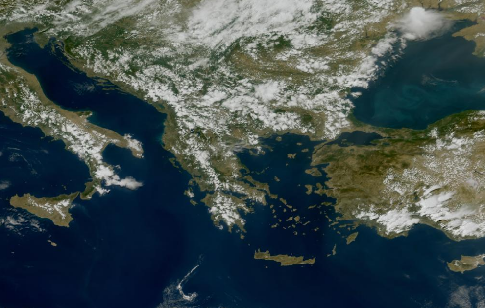 Τελευταία δορυφορική εικόνα νεφοκάλυψης