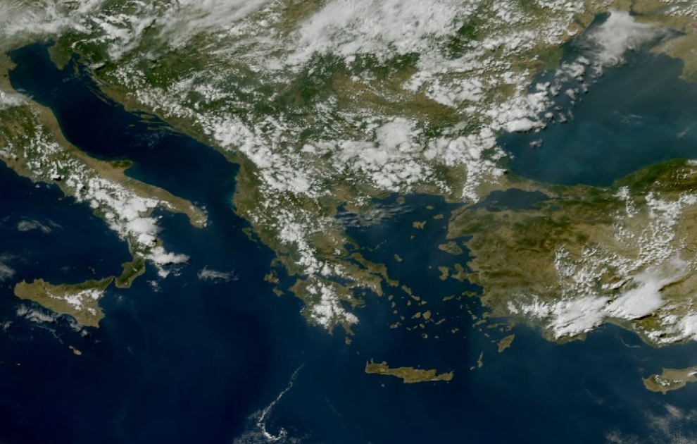 Τελευταία δορυφορική εικόνα νεφοκάλυψης