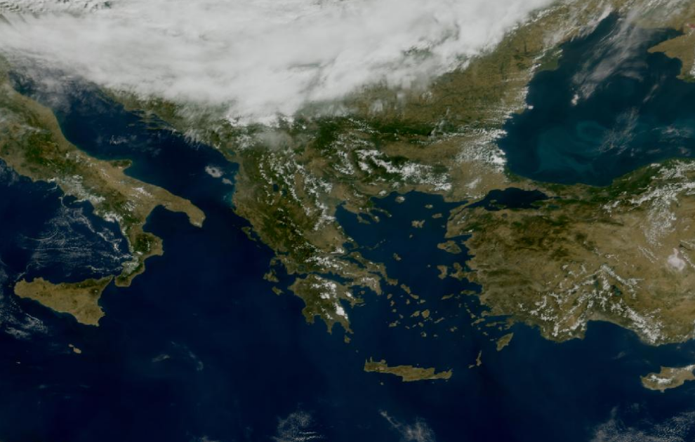 Τελευταία δορυφορική εικόνα νεφοκάλυψης