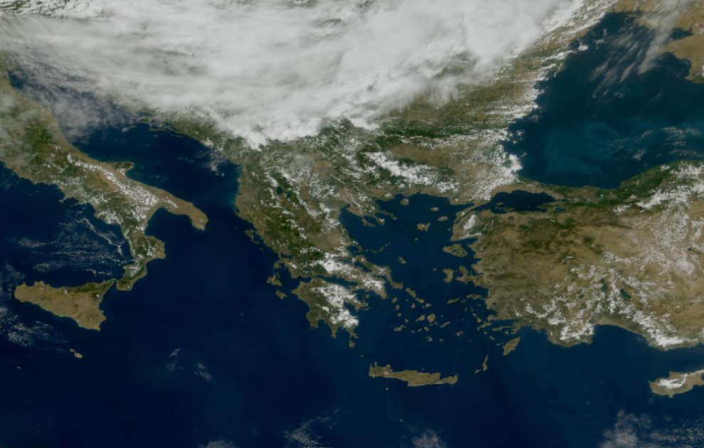 Τελευταία δορυφορική εικόνα νεφοκάλυψης