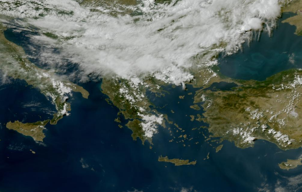Τελευταία δορυφορική εικόνα νεφοκάλυψης