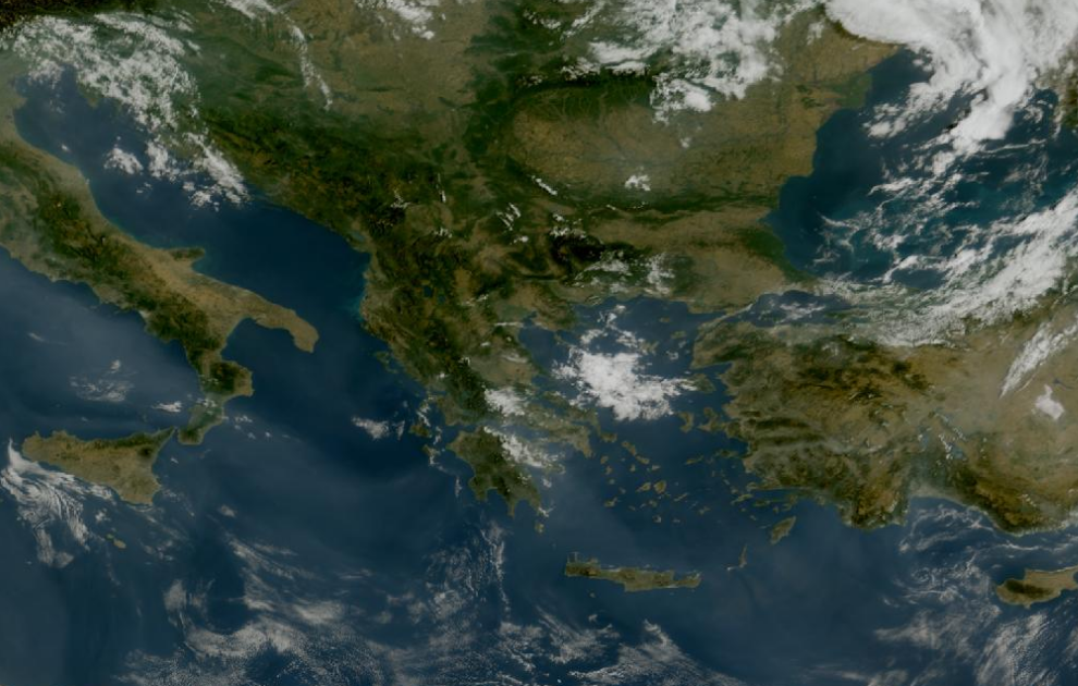 Τελευταία δορυφορική εικόνα νεφοκάλυψης