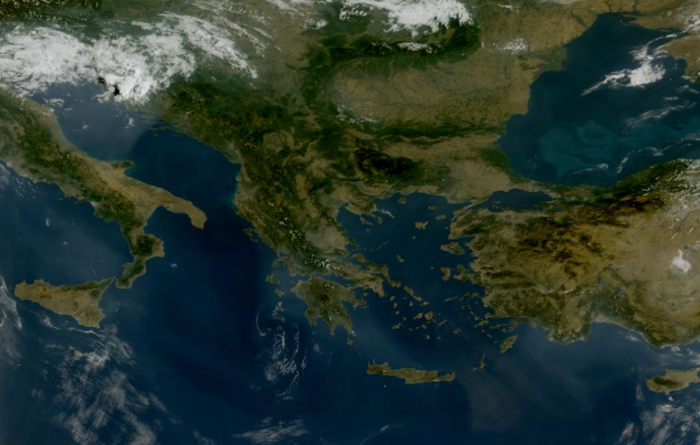 Τελευταία δορυφορική εικόνα νεφοκάλυψης