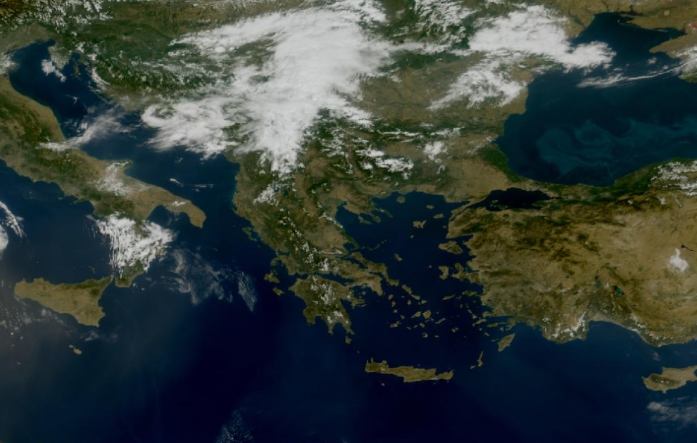 Τελευταία δορυφορική εικόνα νεφοκάλυψης