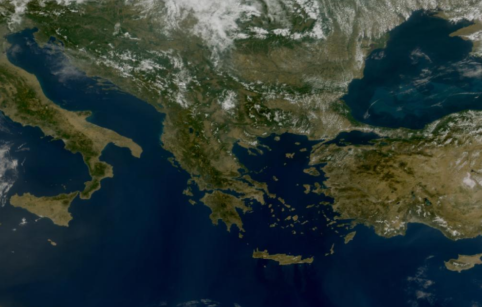 Τελευταία δορυφορική εικόνα νεφοκάλυψης
