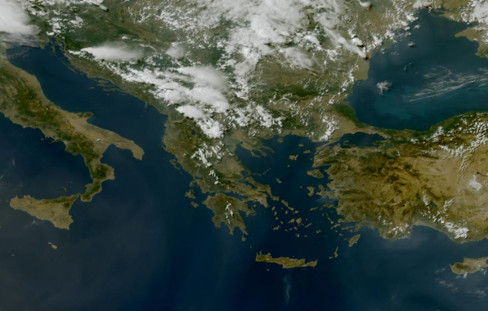 Τελευταία δορυφορική εικόνα νεφοκάλυψης