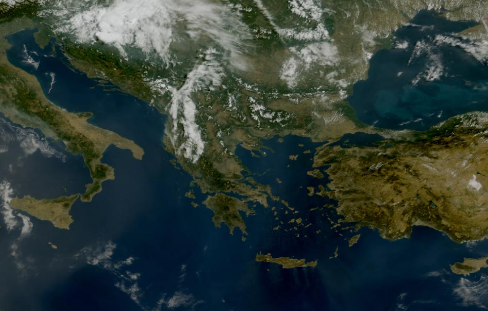 Τελευταία δορυφορική εικόνα νεφοκάλυψης