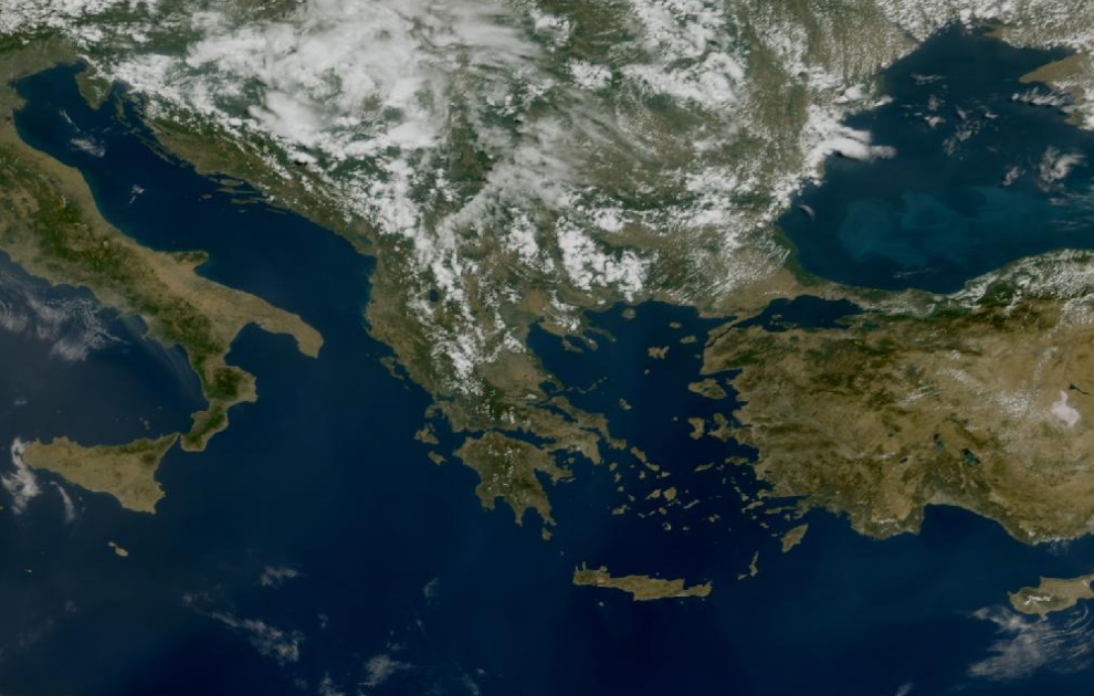 Τελευταία δορυφορική εικόνα νεφοκάλυψης