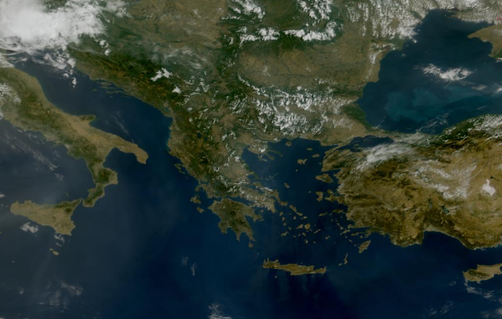 Τελευταία δορυφορική εικόνα νεφοκάλυψης
