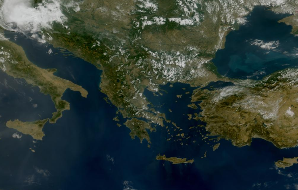 Τελευταία δορυφορική εικόνα νεφοκάλυψης