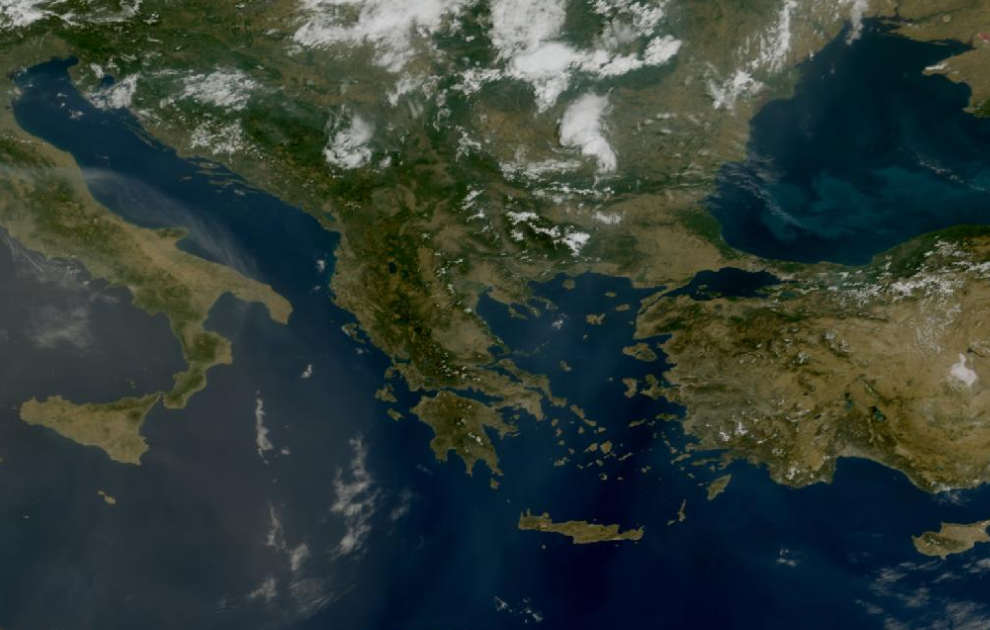 Τελευταία δορυφορική εικόνα νεφοκάλυψης