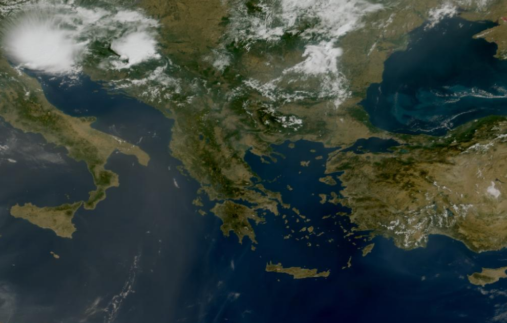 Τελευταία δορυφορική εικόνα νεφοκάλυψης