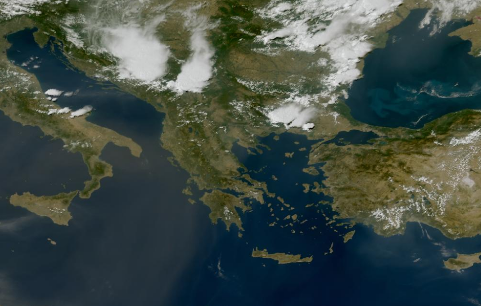 Τελευταία δορυφορική εικόνα νεφοκάλυψης