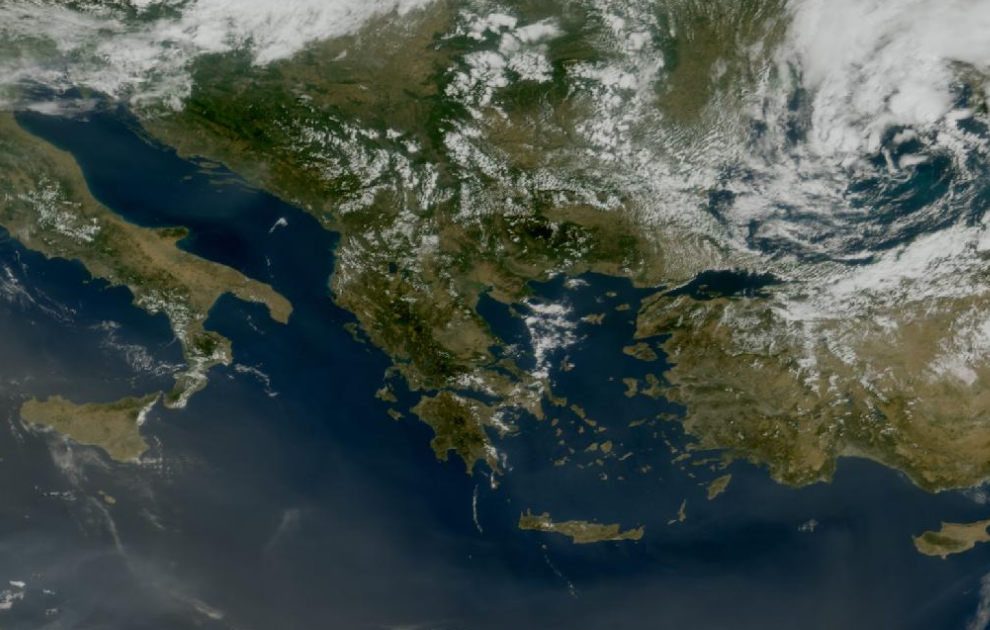 Τελευταία δορυφορική εικόνα νεφοκάλυψης