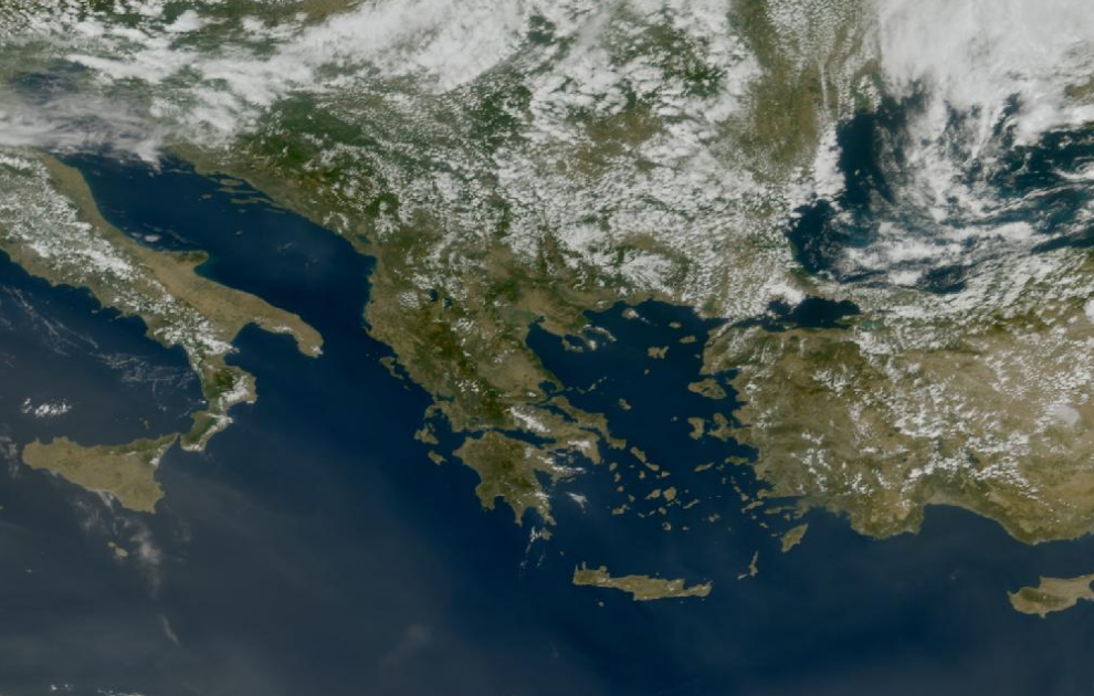 Τελευταία δορυφορική εικόνα νεφοκάλυψης