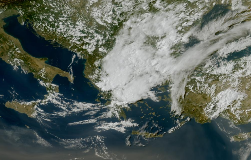 Τελευταία δορυφορική εικόνα νεφοκάλυψης