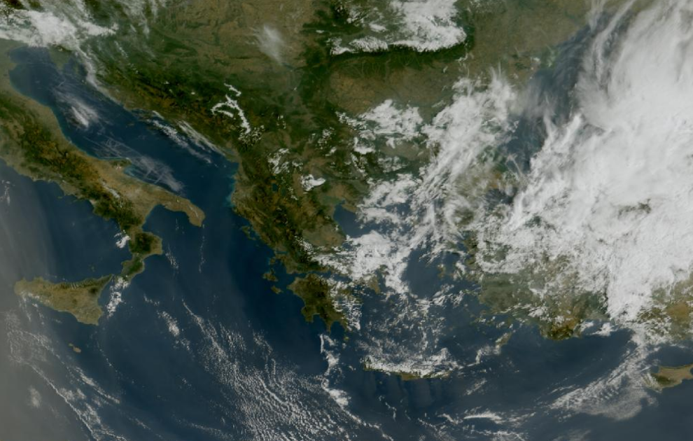 Τελευταία δορυφορική εικόνα νεφοκάλυψης