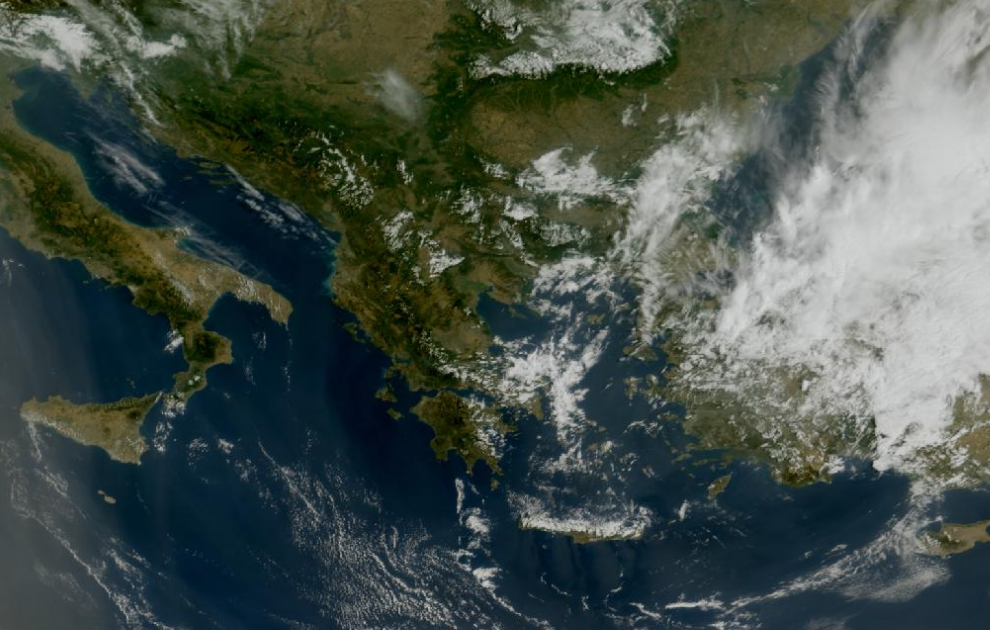 Τελευταία δορυφορική εικόνα νεφοκάλυψης