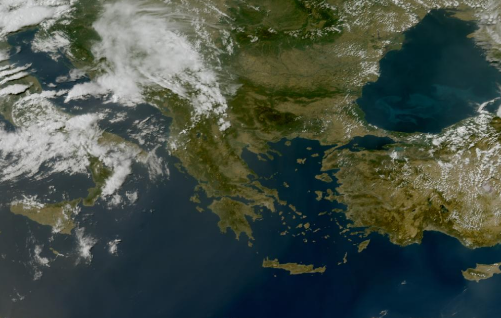 Τελευταία δορυφορική εικόνα νεφοκάλυψης