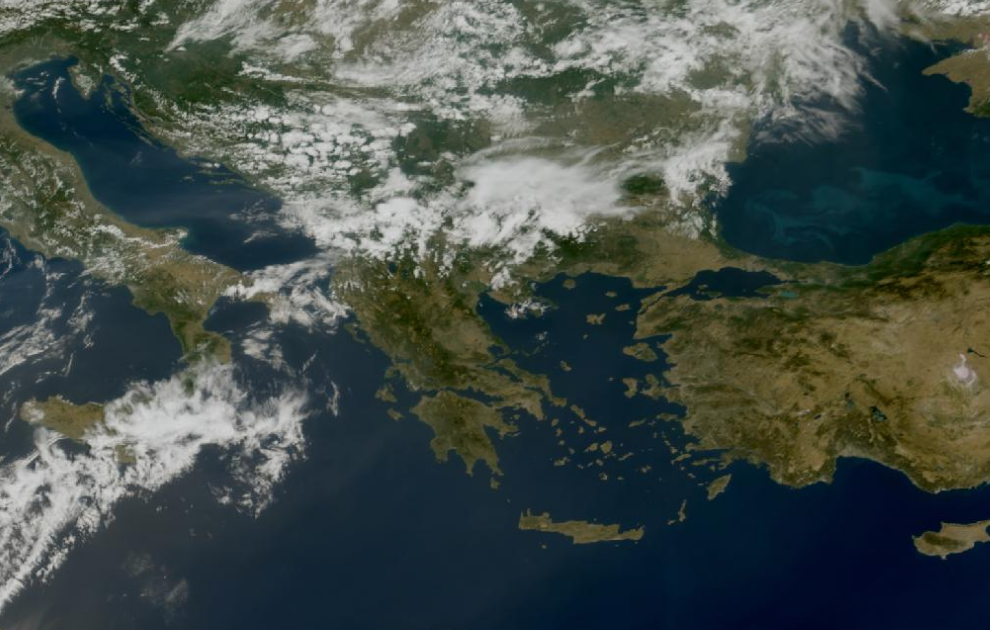 Τελευταία δορυφορική εικόνα νεφοκάλυψης