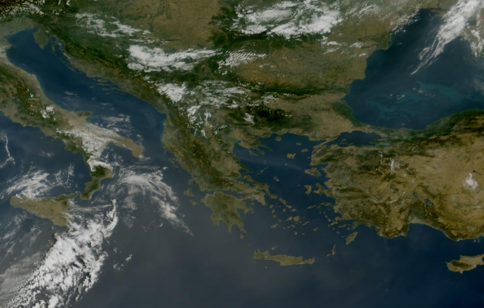 Τελευταία δορυφορική εικόνα νεφοκάλυψης