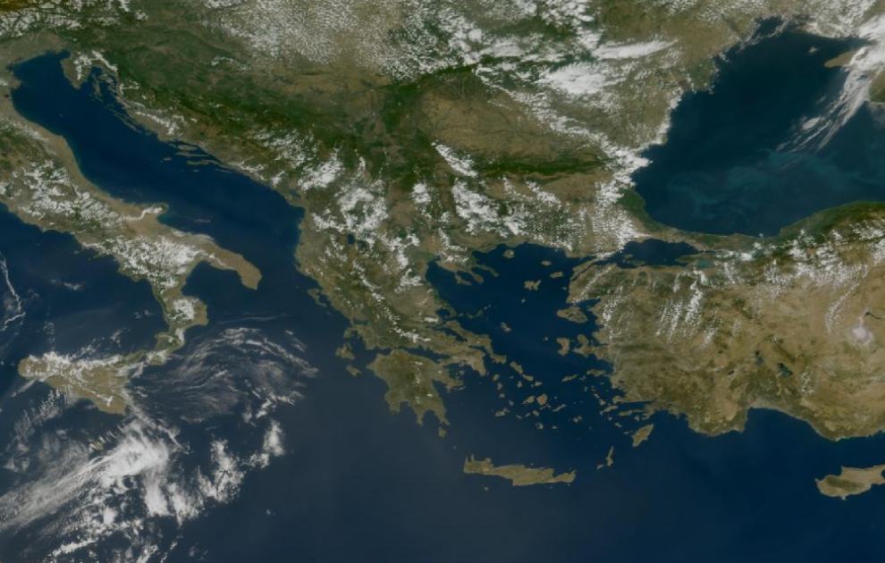 Τελευταία δορυφορική εικόνα νεφοκάλυψης