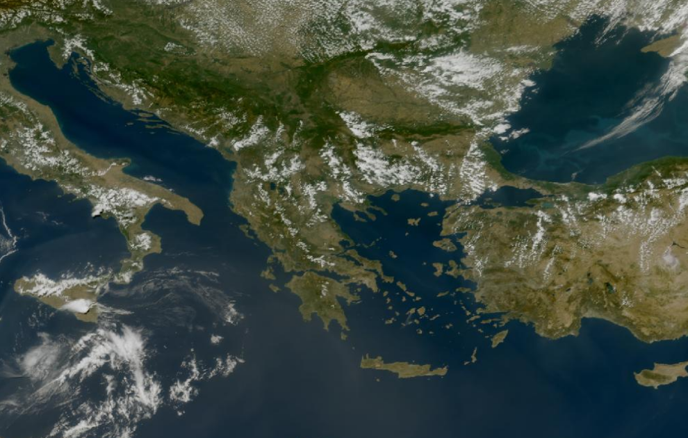 Τελευταία δορυφορική εικόνα νεφοκάλυψης
