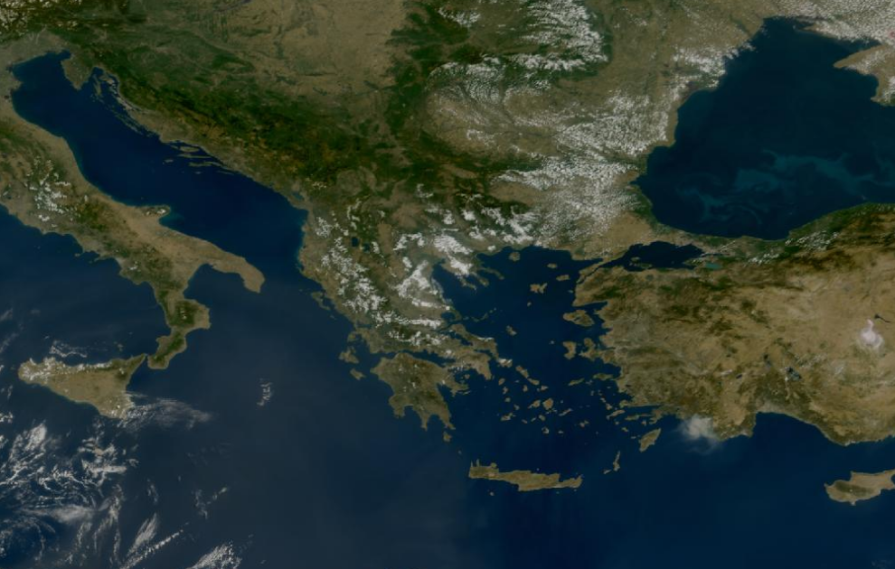 Τελευταία δορυφορική εικόνα νεφοκάλυψης