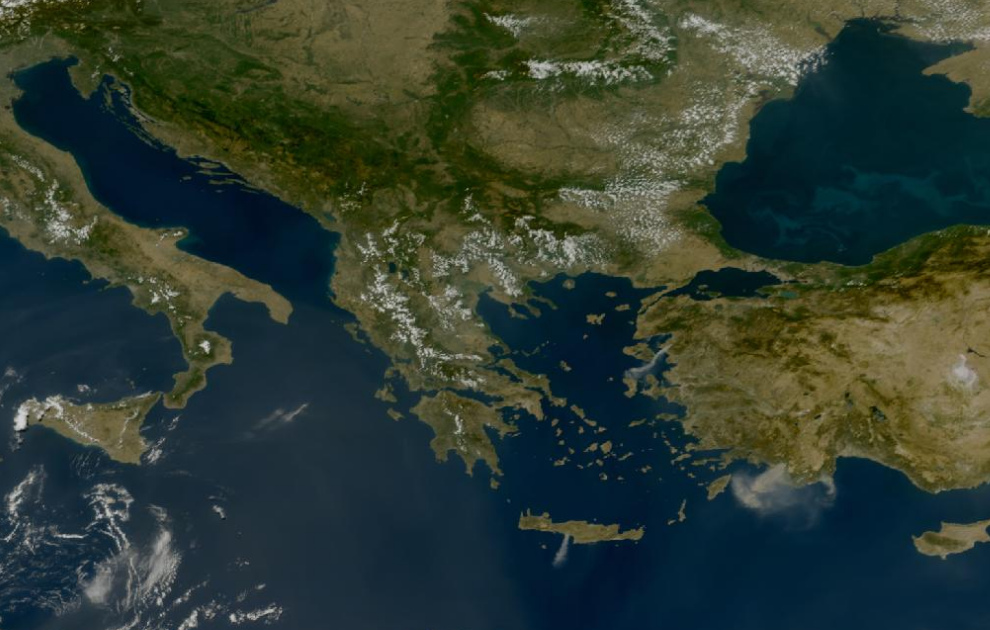 Τελευταία δορυφορική εικόνα νεφοκάλυψης