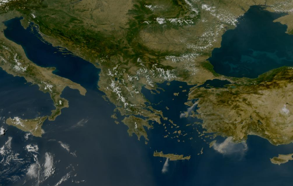 Τελευταία δορυφορική εικόνα νεφοκάλυψης