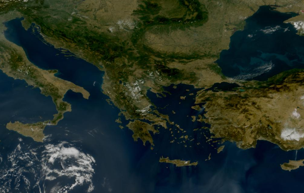 Τελευταία δορυφορική εικόνα νεφοκάλυψης