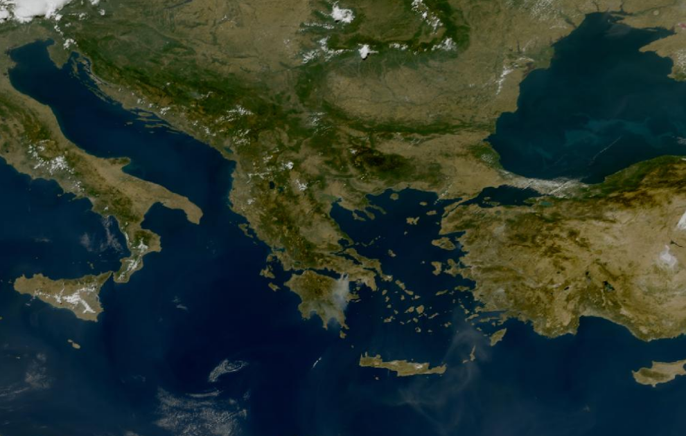 Τελευταία δορυφορική εικόνα νεφοκάλυψης