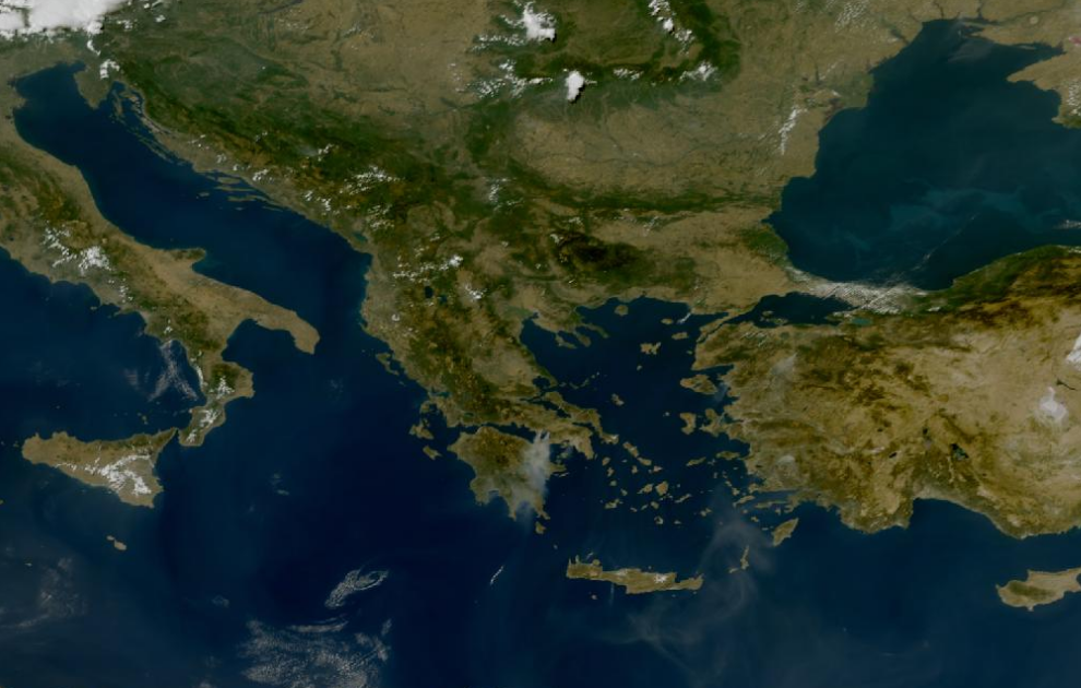 Τελευταία δορυφορική εικόνα νεφοκάλυψης