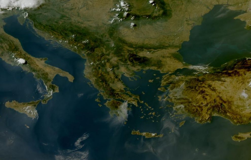 Τελευταία δορυφορική εικόνα νεφοκάλυψης