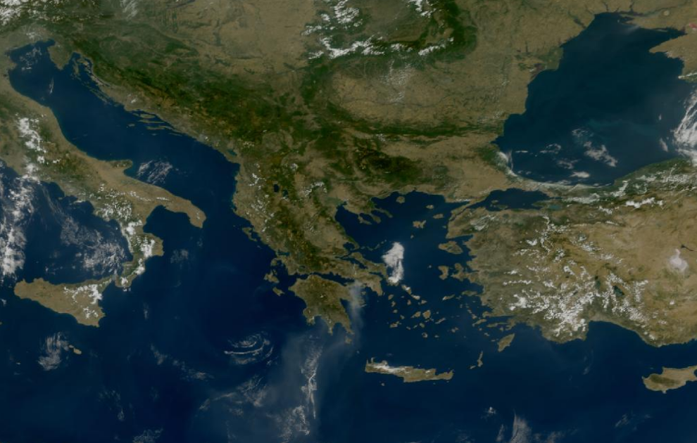 Τελευταία δορυφορική εικόνα νεφοκάλυψης