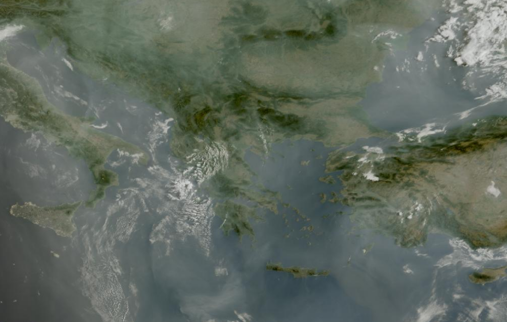 Τελευταία δορυφορική εικόνα νεφοκάλυψης