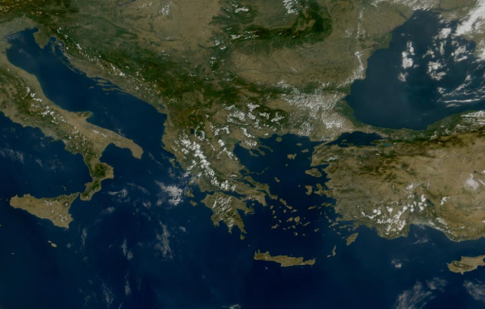 Τελευταία δορυφορική εικόνα νεφοκάλυψης