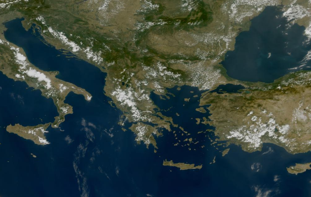 Τελευταία δορυφορική εικόνα νεφοκάλυψης