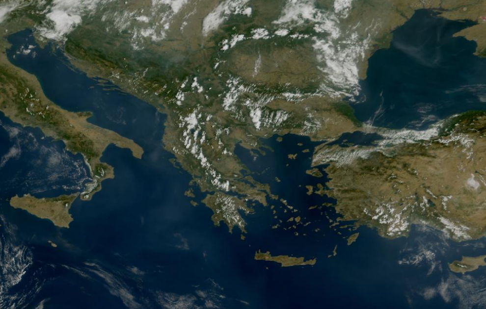 Τελευταία δορυφορική εικόνα νεφοκάλυψης